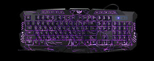 Luminous Backlit Multimedia Ergonomic Gaming Keyboard and Mouse