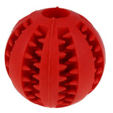 INTERACTIVE RUBBER BALL DOG CHEW TOY