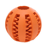 INTERACTIVE RUBBER BALL DOG CHEW TOY