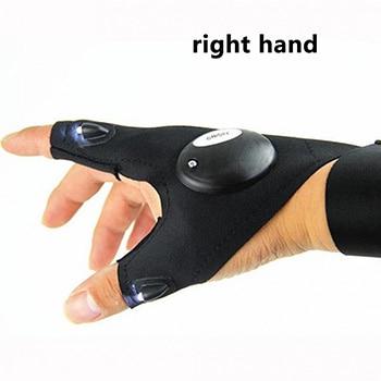 LED FINGERLESS FLASHLIGHT GLOVE - LEFT OR RIGHT