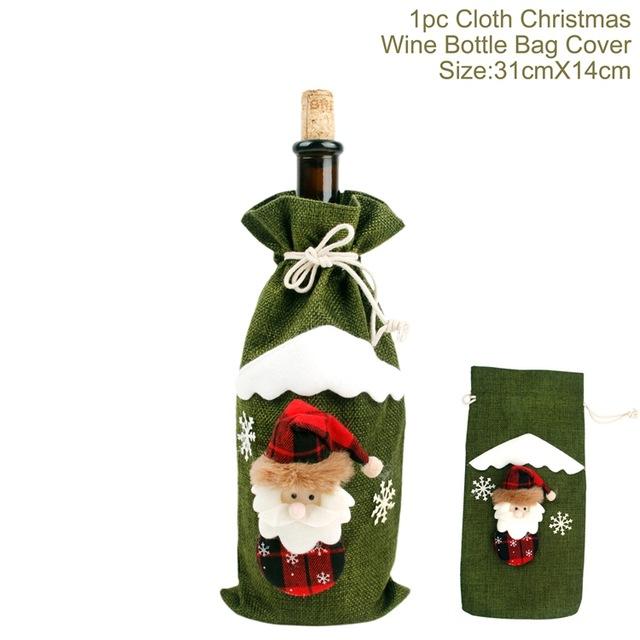 Wine Bottle Christmas Decorations